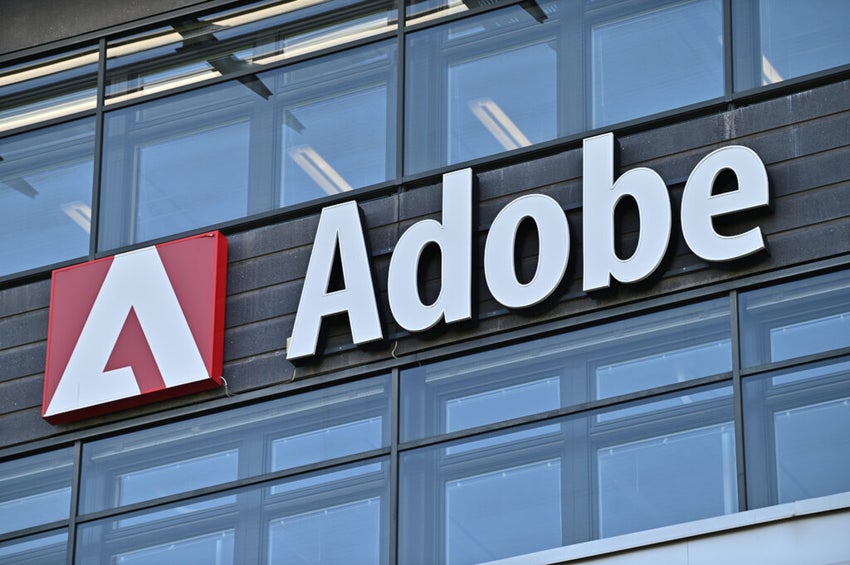 Adobe Logo On Building