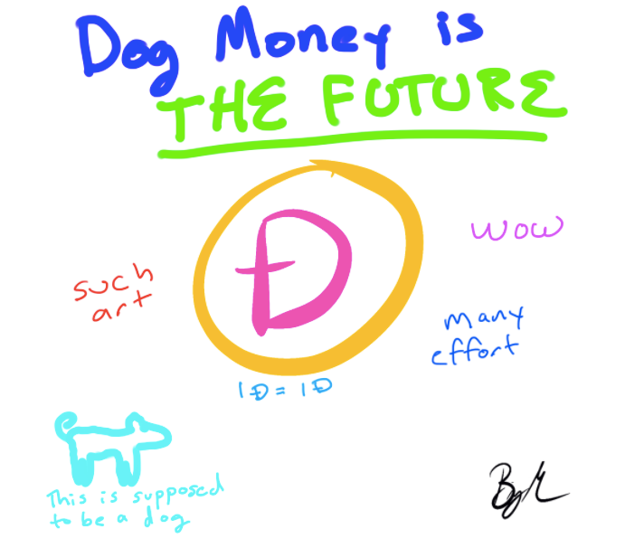 Doodle of Dogecoin sells for 1500x over asking price Doodle of Dogecoin sells for 1500x over asking price