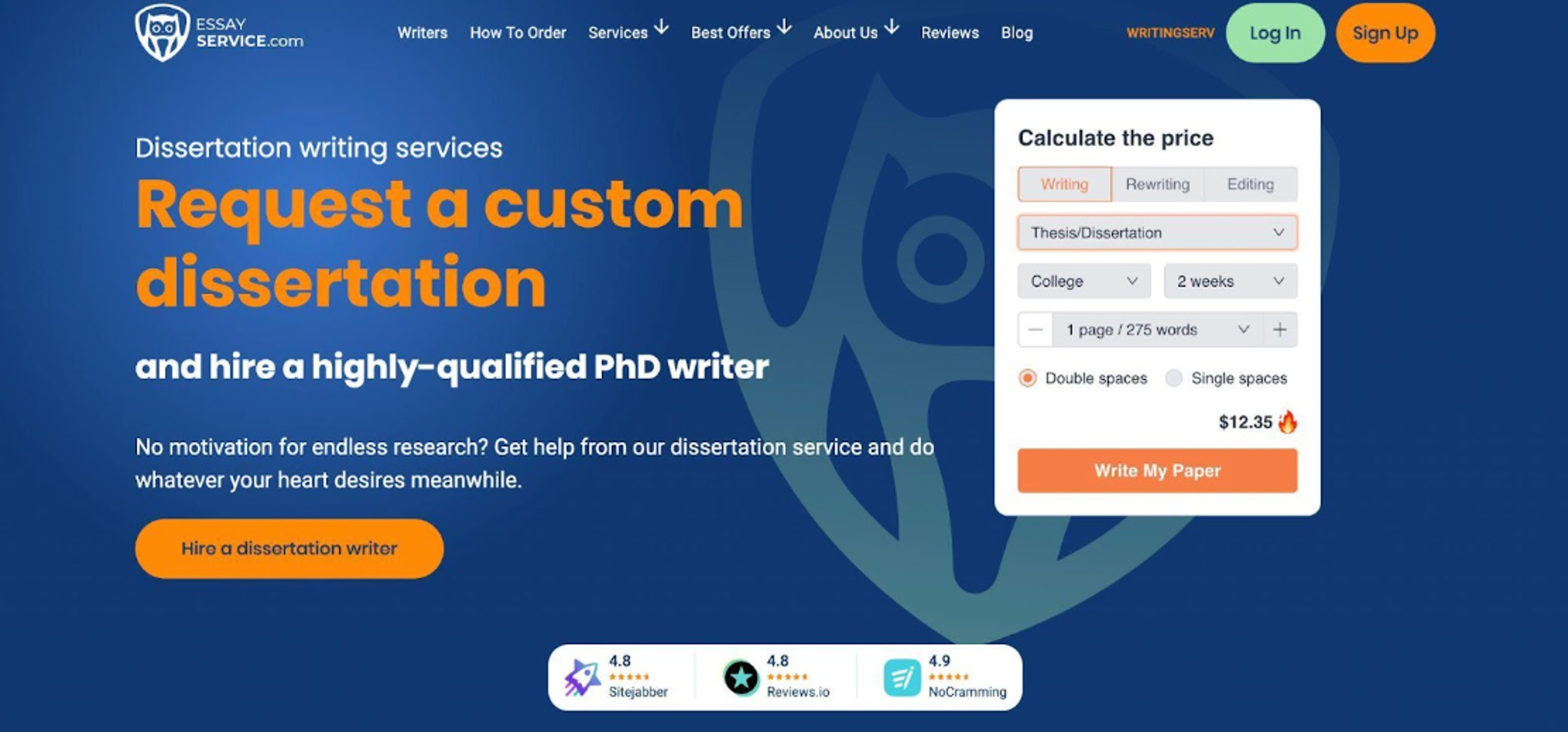 thesis and dissertation writing services